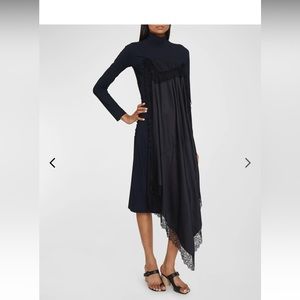 MM6 Maison Margiela
Lace Combo Turtleneck Midi Dress